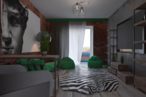 Дизайн-проект гостиной комнаты