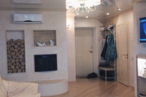 Завершённый дизайн- проект кухни- гостиной