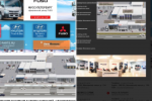 Схематическая визуализация автоцентра, Московское шоссе