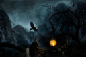 Перевод урока Ночной горный пейзаж