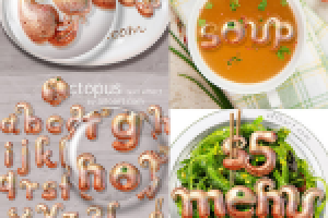 Перевод урока 3D текст в виде осьминогов