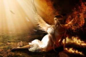 Перевод урока Создание падшего ангела в огне