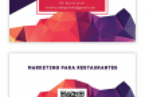 Дизайн двусторонней визитки