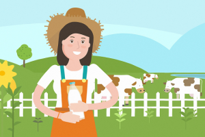 Ролик для сайта фермерского онлайн-гастронома "Корова МУ"