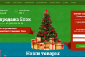 Лейдинг Пейдж для Новая Елка (Word Press)