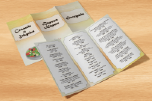 Вариант меню кафе