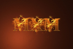 Горящий текст