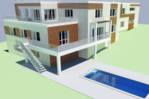 Загородный дом в стиле кубизм