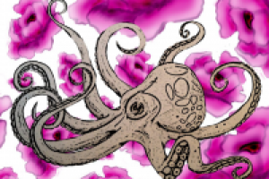 Коллаж с элементами прорисовки