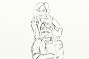 2 попытка зарисовка знаменитостей