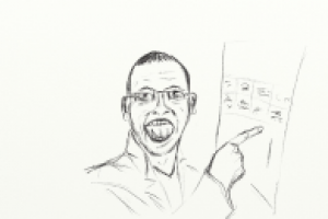 1 Пробую рисовать знаменитостей