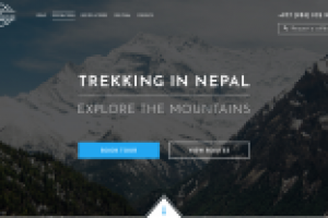 Landing page for trekking agency