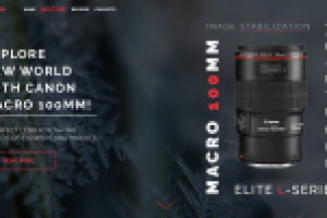 Landing page new Canon lens