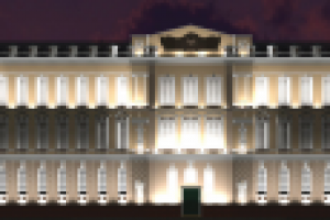 подсветка административного здания (г.Курск)