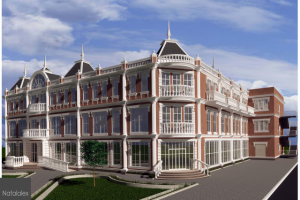 Оформление фасада здания и визуализация