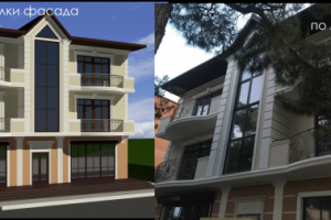 Оформление фасада здания, визуализация и реализация