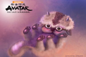 Рисунок "Летающий бизон"