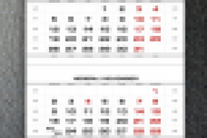 Настенный календарь в корпоративных цветах