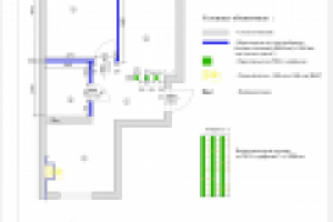 План возводимых перегородок