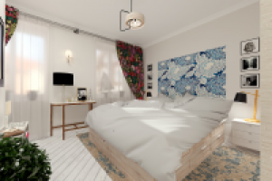 спальня в скандинавском стиле