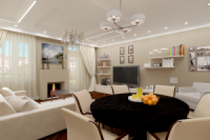 гостиная в классическом стиле