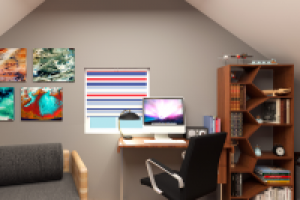 детская для мальчика на мансарде