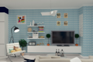 кухня-гостиная в скандинавском стиле