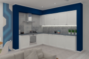 кухня-гостиная в скандинавском стиле