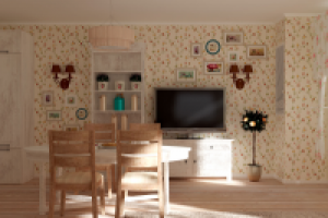 кухня-гостиная стиле прованс