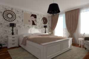 спальня в нео-классическом стиле