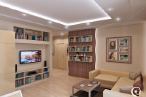 Проект "Спальня для принцессы"-гостиная, кухня, прихожая