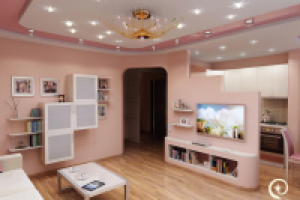 Проект "Роскошь"-гостиная и кухня