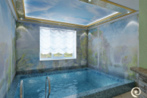 Проект "Баня в стиле Ампир"-зона отдыха