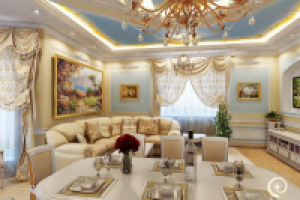 Проект "В стиле Ампир"-гостиная