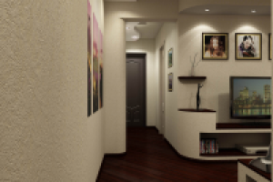 Гостиная-кухня-коридор-прихожая 1