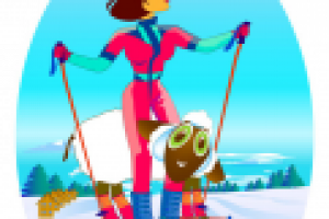 Магнитик "Лыжницы"