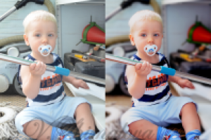 Ретушь детского фото