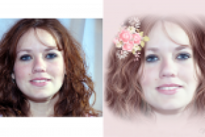 Обработка женского портрета