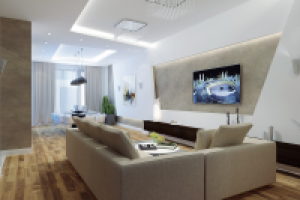 Интерьер пентхауса в совремнном стиле