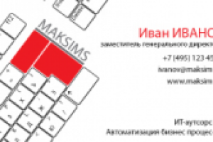 Визитка MAKSIMS