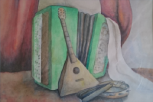 400 рублей А3 натюрморт