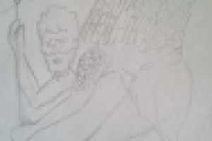 100 рублей А4 набросок