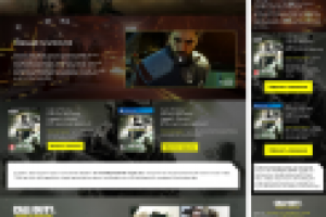 Дизайн лендинга о игре