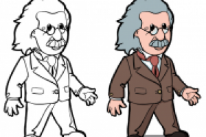 Персонаж Знайка (вектор)