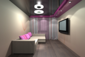 Визуализация натяжного потолка