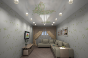 Визуализация натяжного потолка