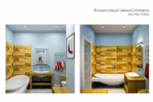 Дизайн-проект 3х-комнатной квартиры (ванная)