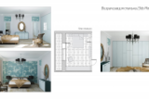 Дизайн-проект 3х-комнатной квартиры (спальня)