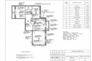 Дизайн-проект 3х-комнатной квартиры (план розеток)