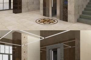 Дизайн и визуализация лифтового холла